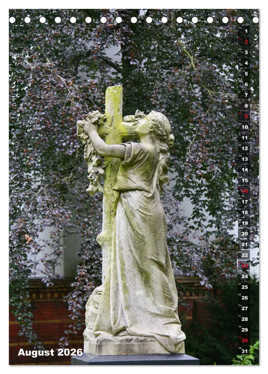 Bild: 9783516378504 | Friedhofsengel in Berlin (Tischkalender 2026 DIN A5 hoch), CALVENDO...