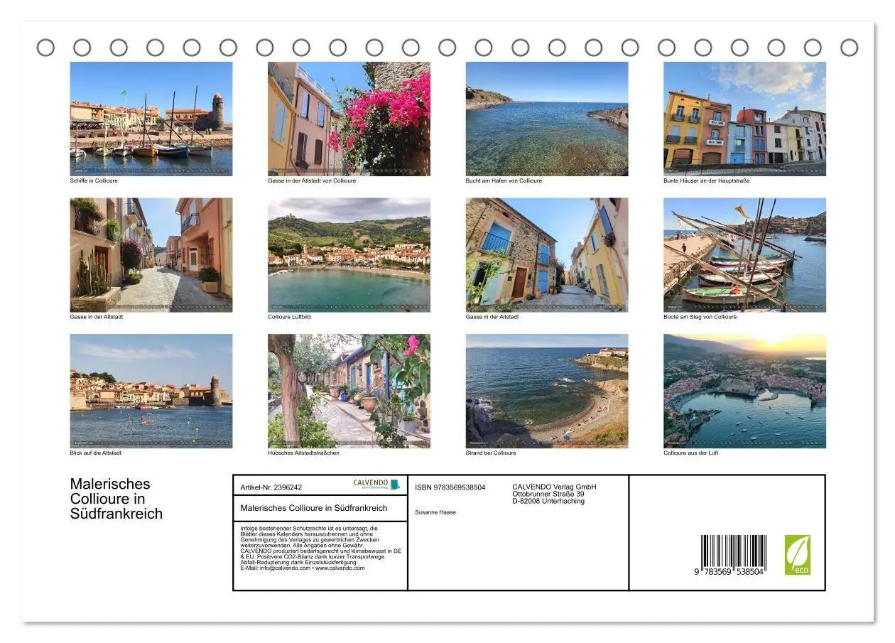Bild: 9783569538504 | Malerisches Collioure in Südfrankreich (Tischkalender 2027 DIN A5...