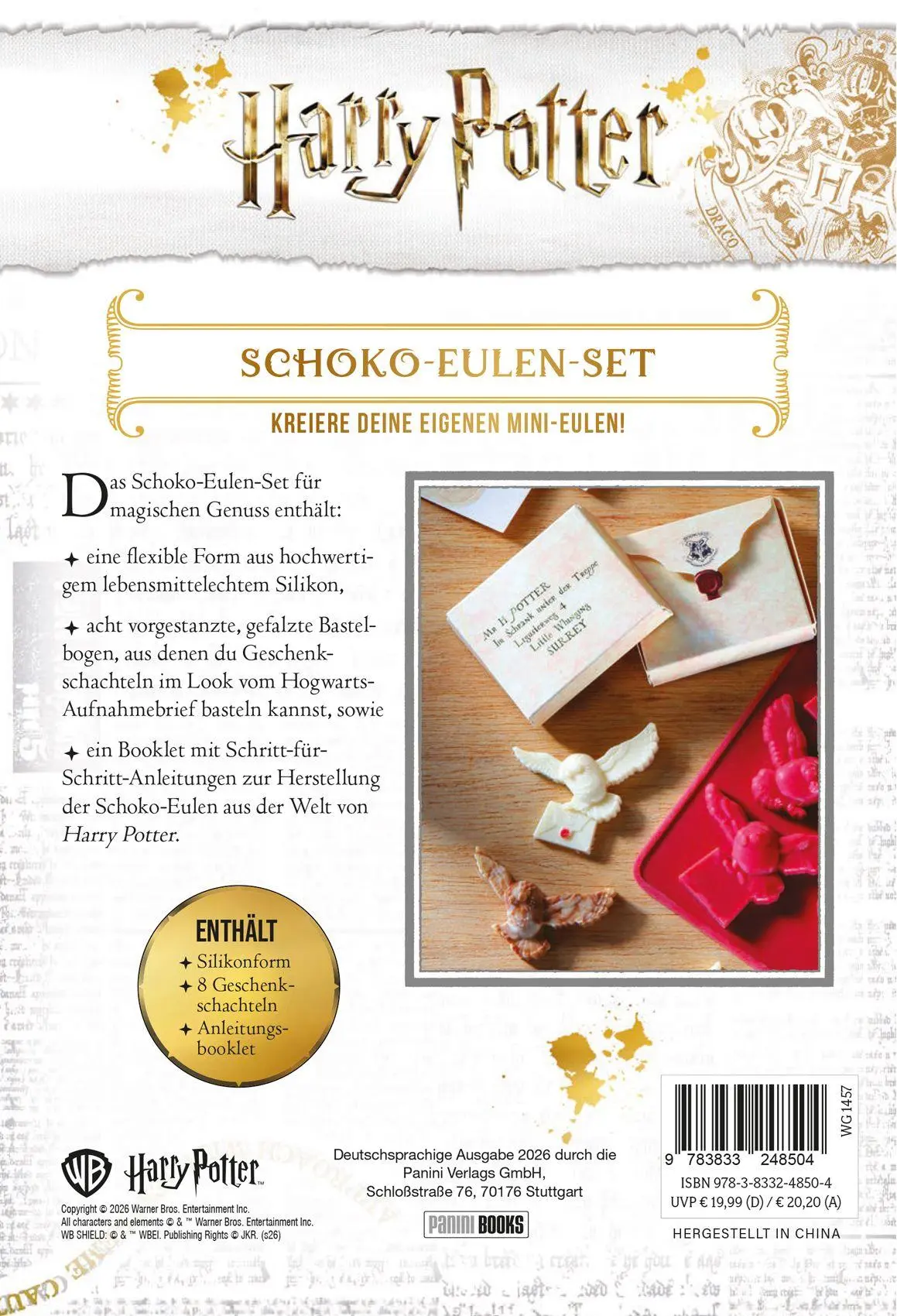 Bild: 9783833248504 | Harry Potter: Schoko-Eulen-Set | Panini | Taschenbuch | 12 S. | 2026
