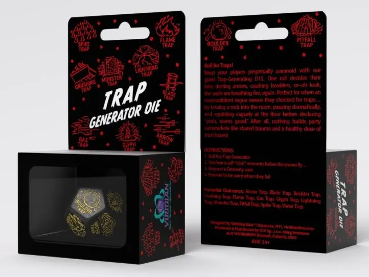 Cover: 5907699498604 | Trap Generator Die: Black&amp;Yellow | 2025 | Q-Workshop