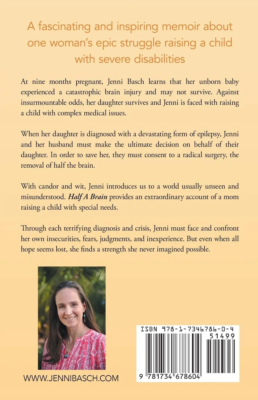 Rückseite: 9781734678604 | Half A Brain | Confessions of a Special Needs Mom | Jenni Basch | Buch