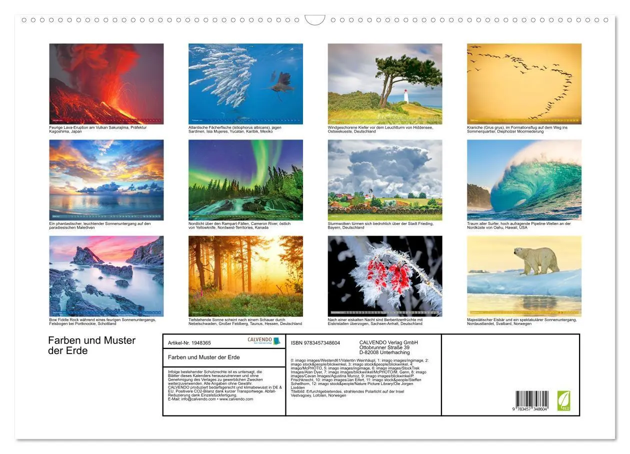 Bild: 9783457348604 | Farben und Muster der Erde (Wandkalender 2026 DIN A2 quer),...