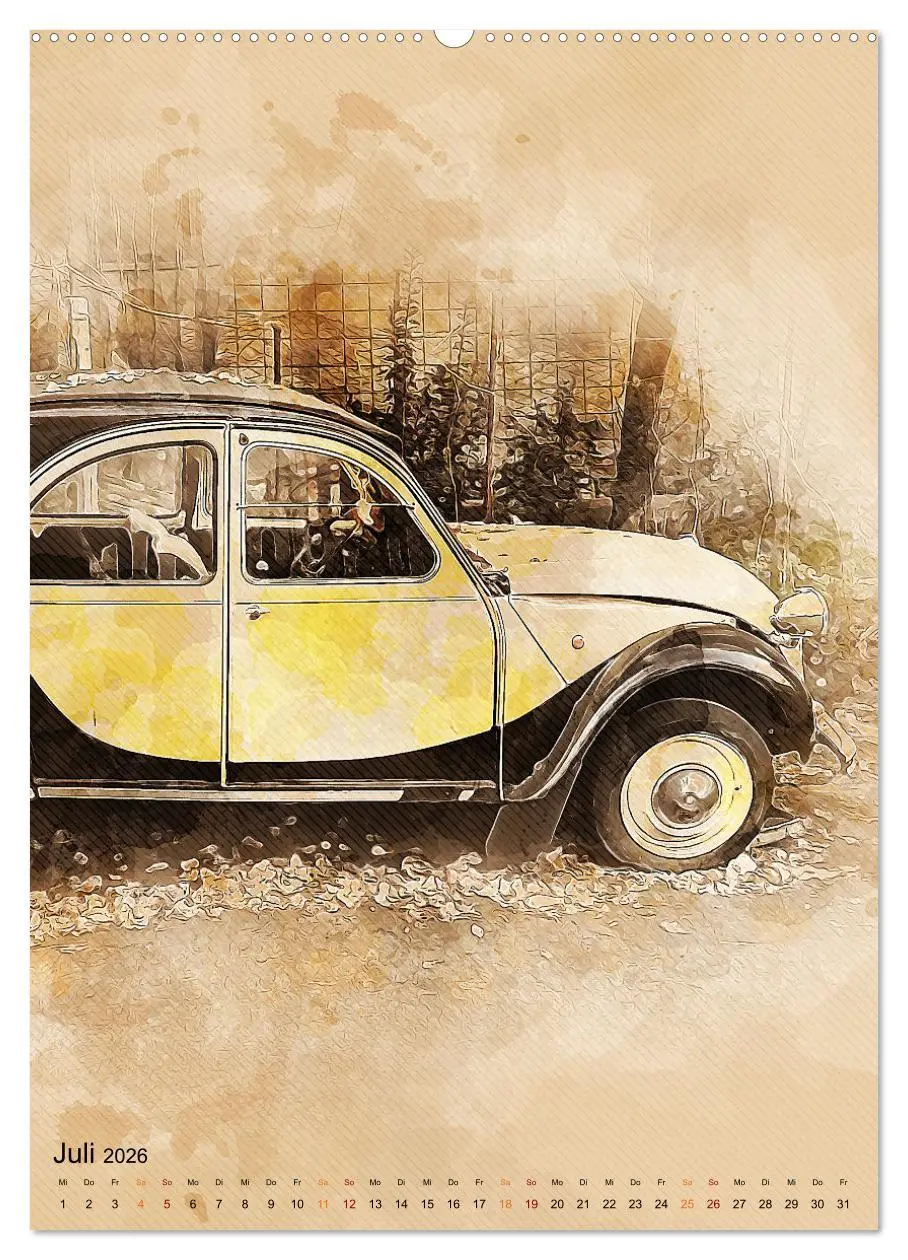 Bild: 9783516368604 | Die Ente - Automobil Legende (Wandkalender 2026 DIN A2 hoch),...