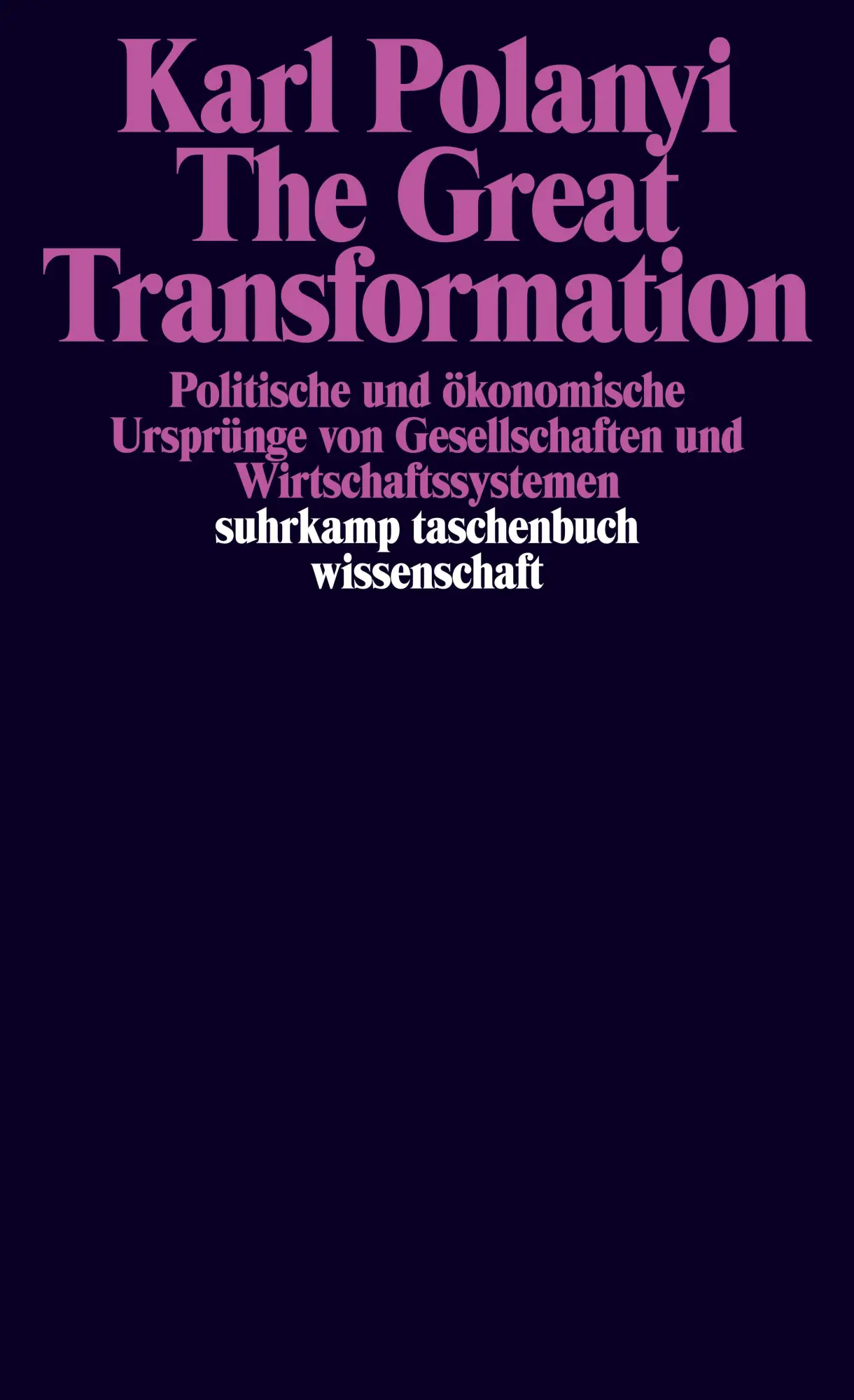 Cover: 9783518278604 | The Great Transformation | Karl Polanyi | Taschenbuch | 394 S.