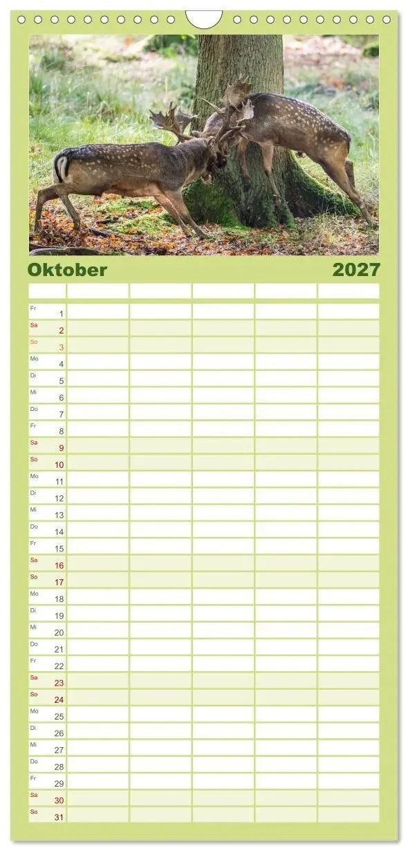 Bild: 9783594348604 | Familienplaner 2027 - Emotionale Momente: Wild und Jagd. mit 5...