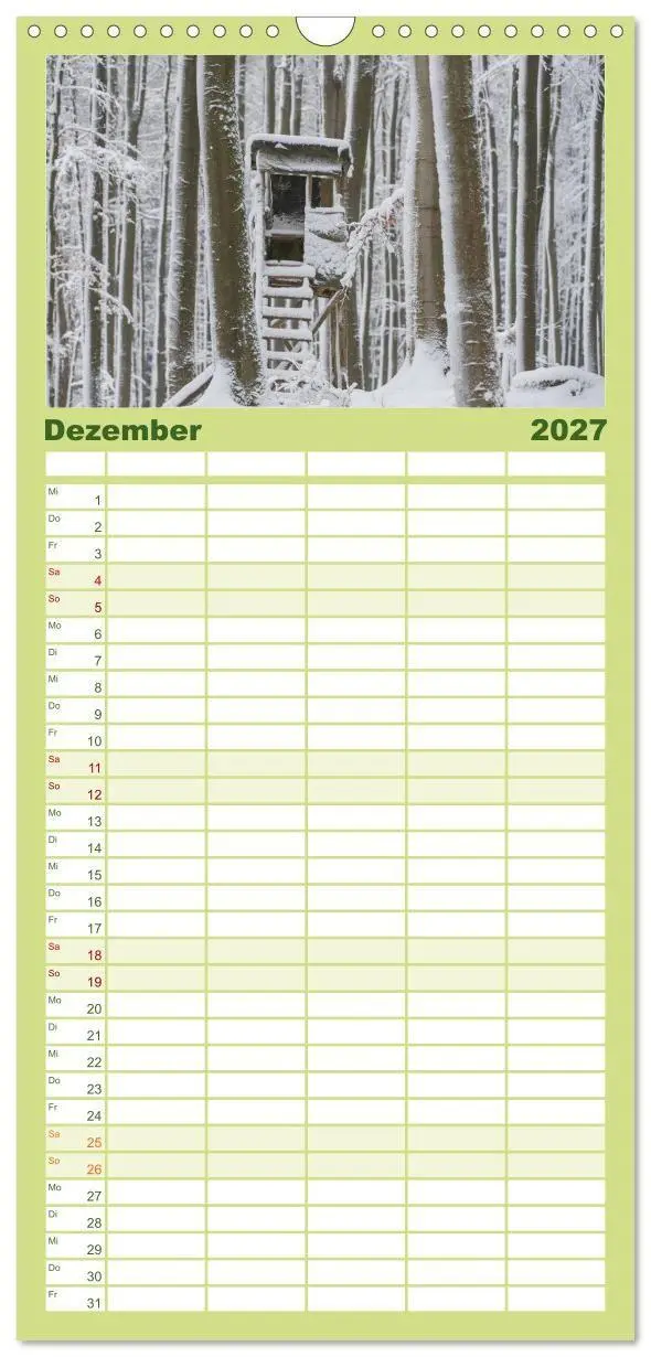 Bild: 9783594348604 | Familienplaner 2027 - Emotionale Momente: Wild und Jagd. mit 5...