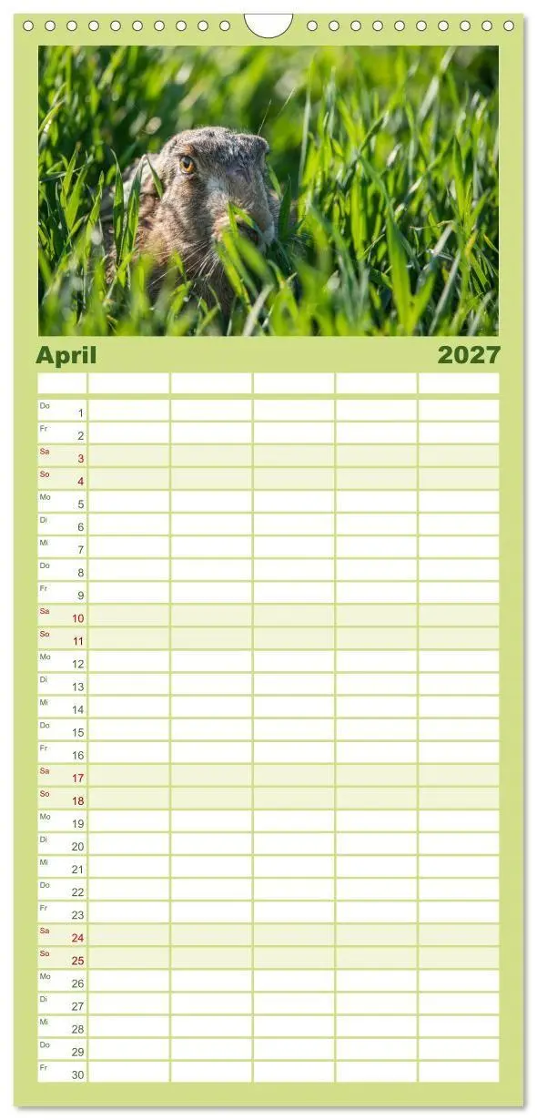 Bild: 9783594348604 | Familienplaner 2027 - Emotionale Momente: Wild und Jagd. mit 5...