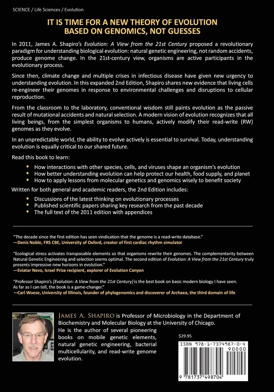 Rückseite: 9781737498704 | Evolution | A View from the 21st Century. Fortified. | Shapiro | Buch