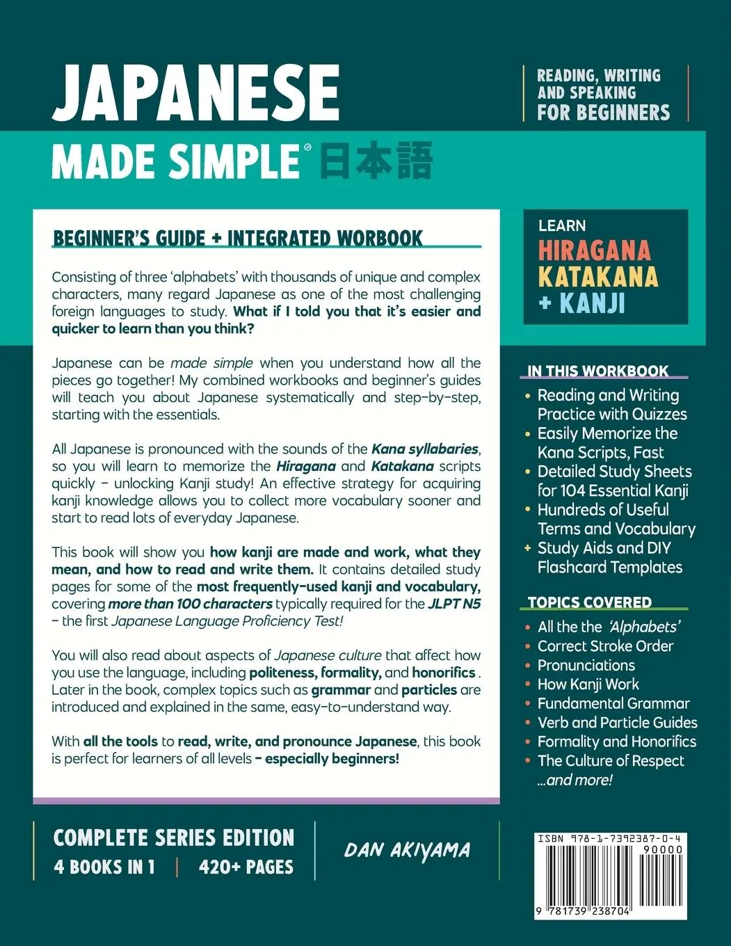 Rückseite: 9781739238704 | Learning Japanese, Made Simple Beginner's Guide + Integrated...