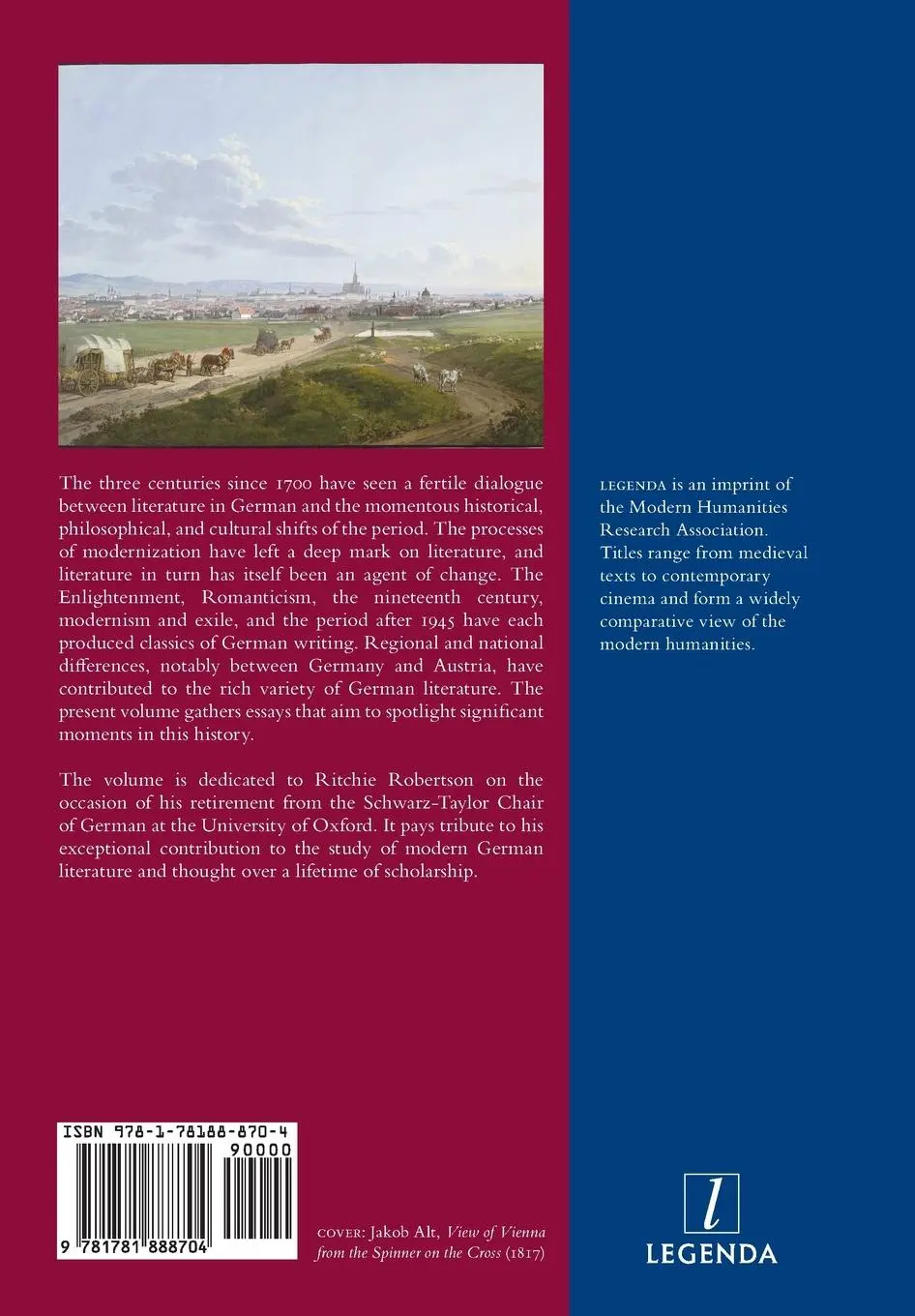 Rückseite: 9781781888704 | From the Enlightenment to Modernism | Carolin Duttlinger (u. a.)
