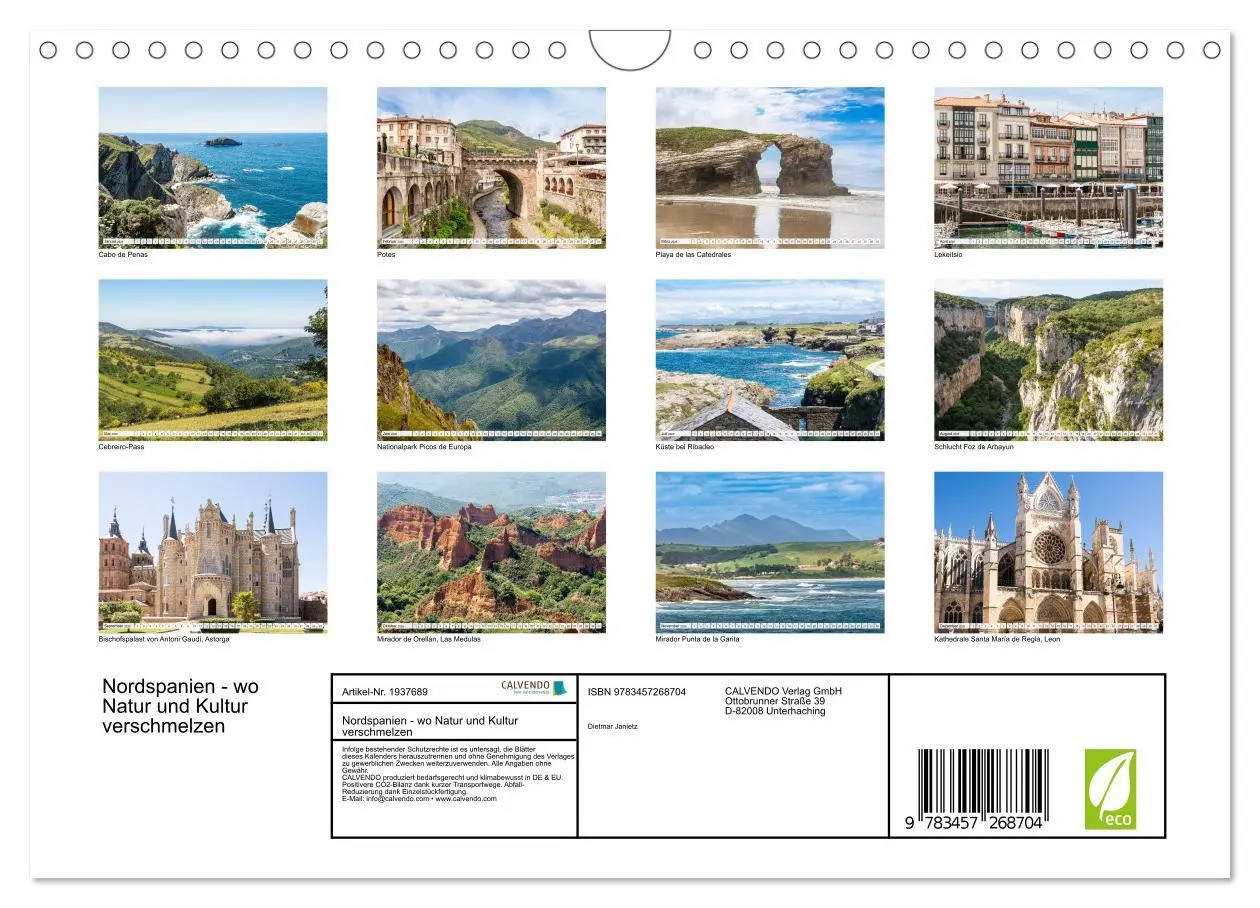 Bild: 9783457268704 | Nordspanien - wo Natur und Kultur verschmelzen (Wandkalender 2026...