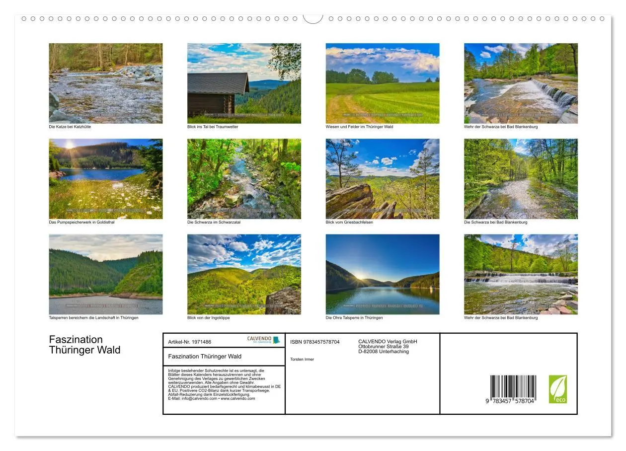 Bild: 9783457578704 | Faszination Thüringer Wald (hochwertiger Premium Wandkalender 2026...