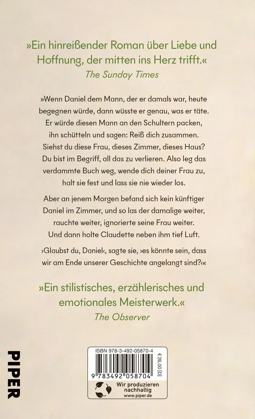 Rückseite: 9783492058704 | Hier muss es sein | Maggie O'Farrell | Buch | 544 S. | Deutsch | 2024