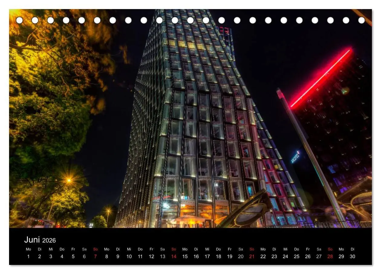 Bild: 9783516048704 | Hamburg - Lichter der Nacht (Tischkalender 2026 DIN A5 quer),...