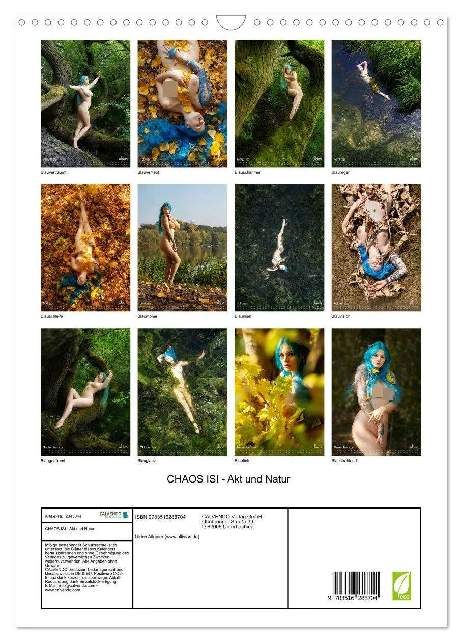 Bild: 9783516288704 | CHAOS ISI - Akt und Natur (Wandkalender 2026 DIN A3 hoch), CALVENDO...