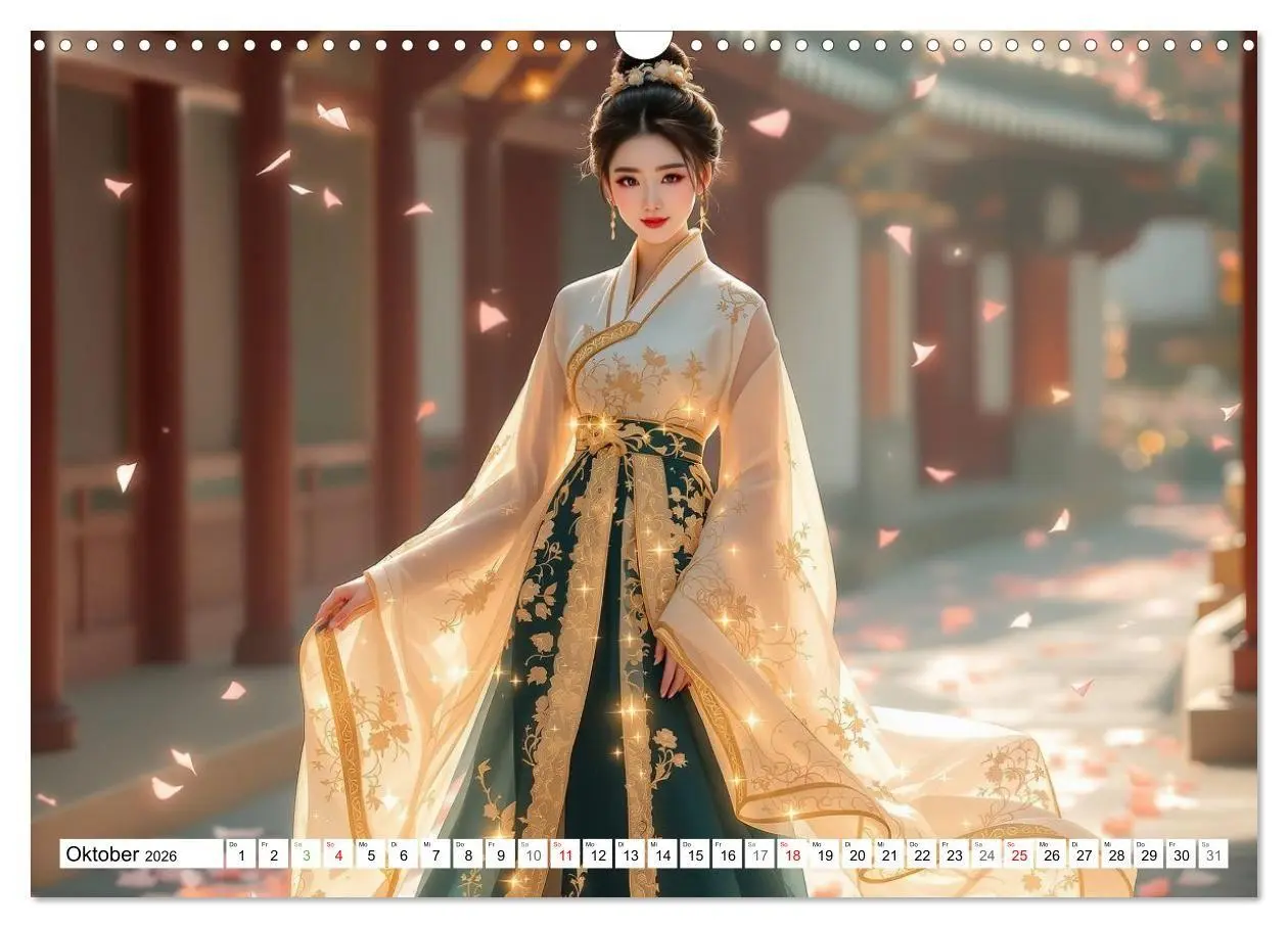Bild: 9783516668704 | Fantasie Asia-Girls (Wandkalender 2026 DIN A3 quer), CALVENDO...