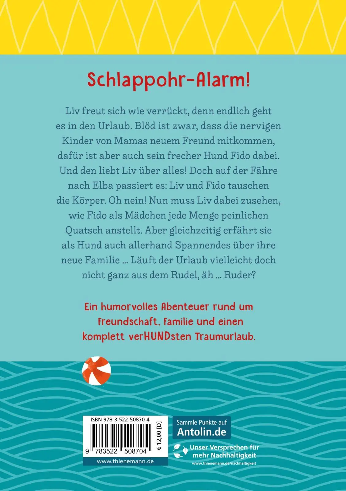 Rückseite: 9783522508704 | Mein Sommer als Hund | Anna Ludwig | Buch | 160 S. | Deutsch | 2025
