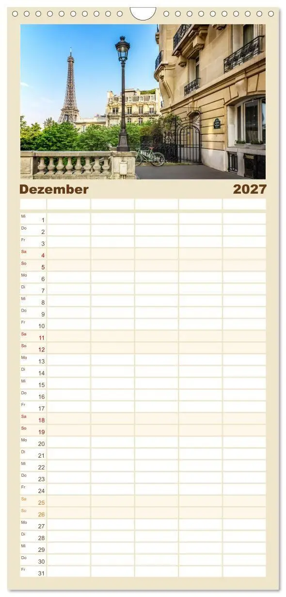 Bild: 9783594338704 | Familienplaner 2027 - PARIS Französisches Flair und Historie mit 5...