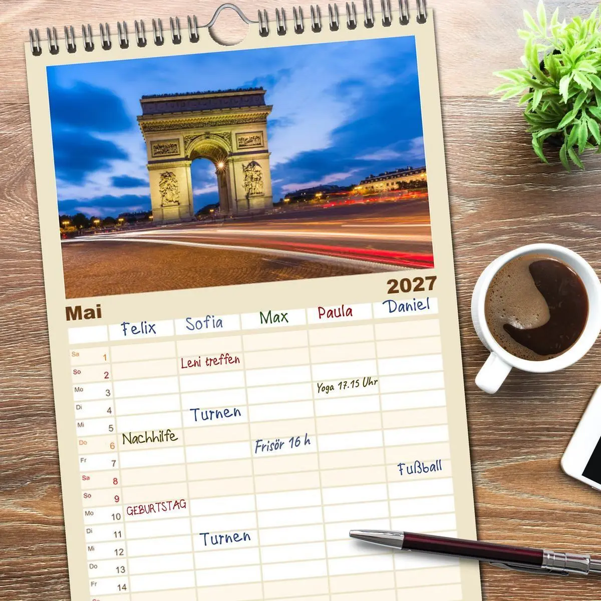 Bild: 9783594338704 | Familienplaner 2027 - PARIS Französisches Flair und Historie mit 5...