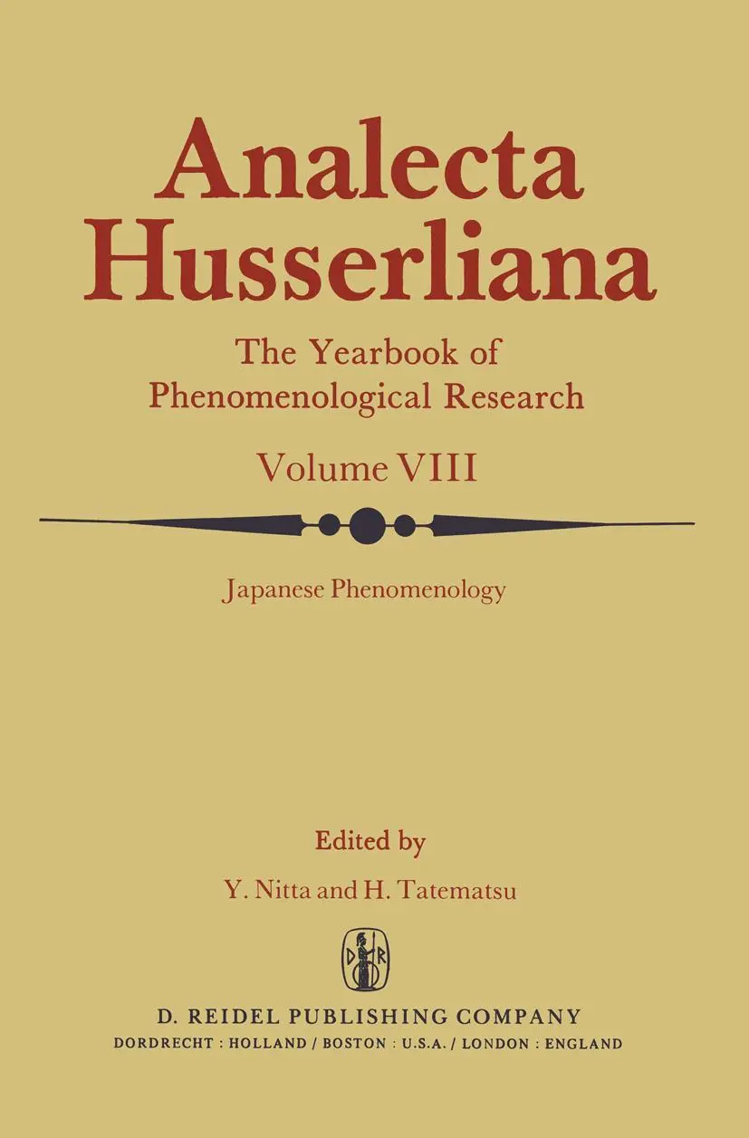 Cover: 9789400998704 | Japanese Phenomenology | Y. Nitta (u. a.) | Taschenbuch | 308 S.
