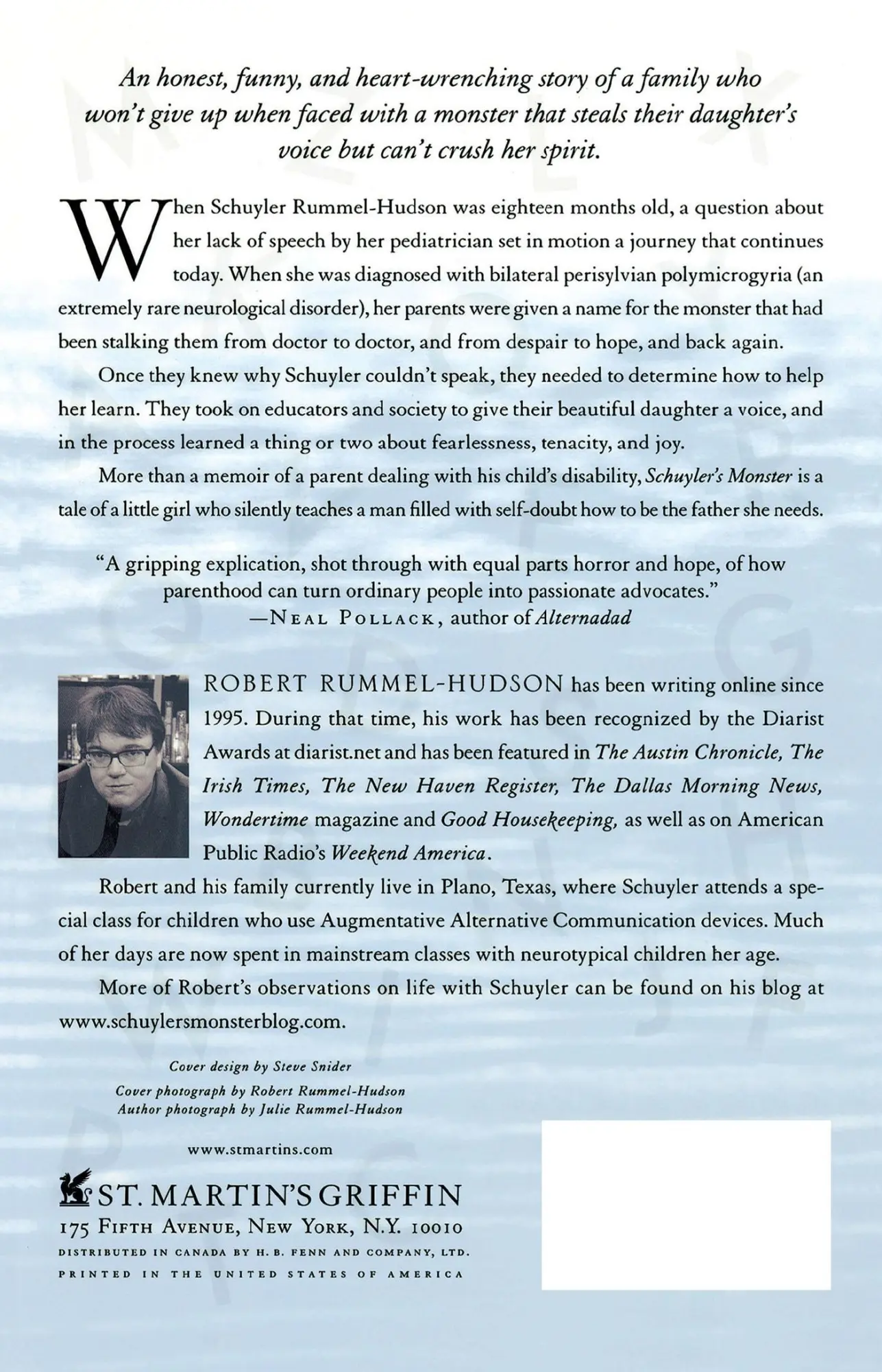 Rückseite: 9780312538804 | Schuyler's Monster | A Father's Journey with His Wordless Daughter