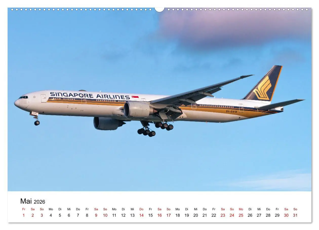 Bild: 9783457328804 | Singapore Airlines - Die ganze Flotte (Wandkalender 2026 DIN A2...