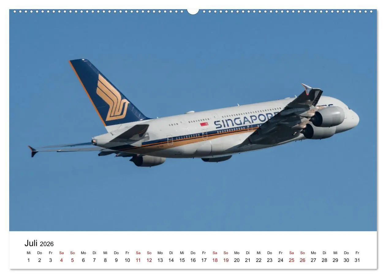 Bild: 9783457328804 | Singapore Airlines - Die ganze Flotte (Wandkalender 2026 DIN A2...