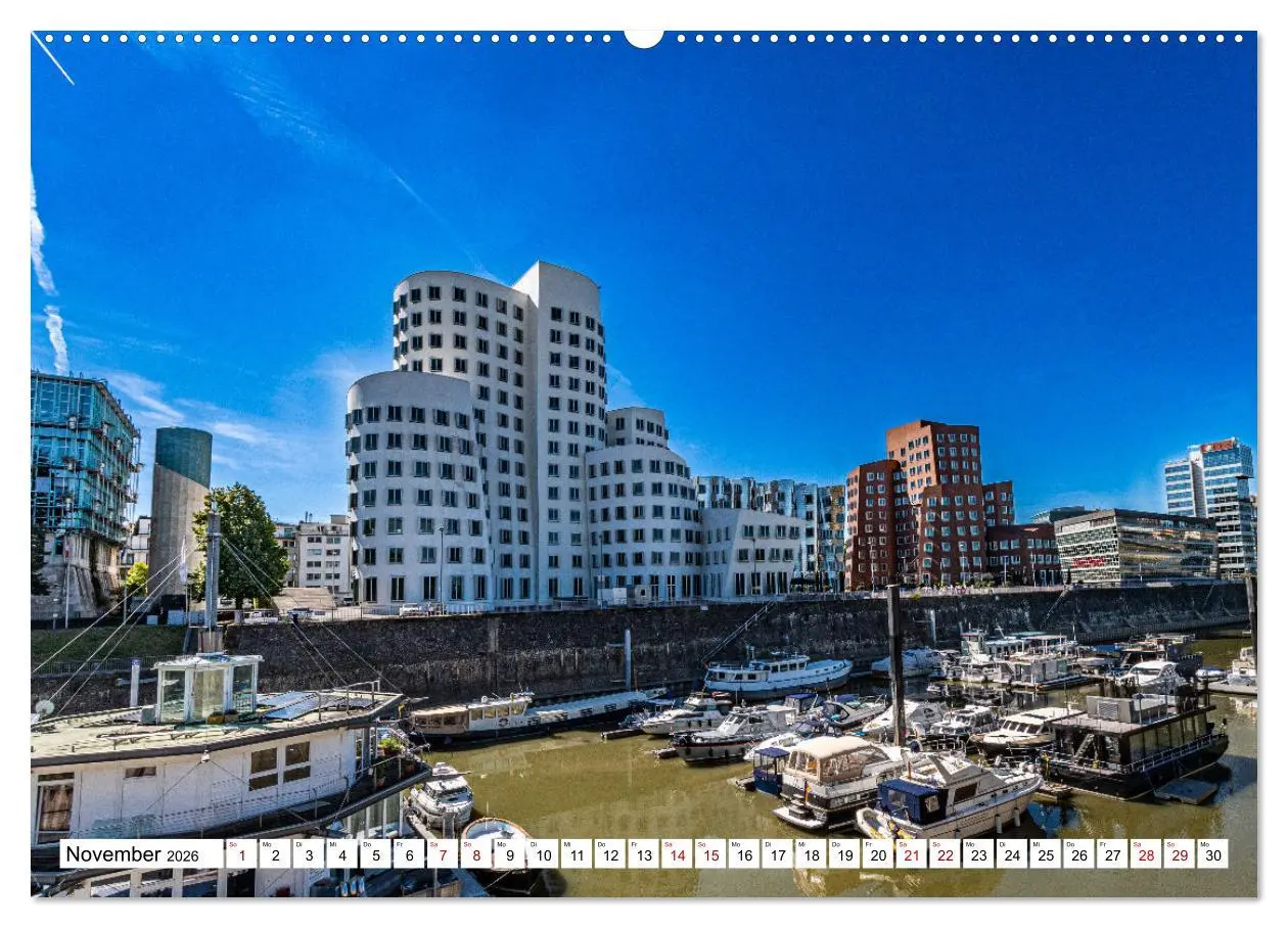 Bild: 9783457568804 | Düsseldorf Medienhafen (Wandkalender 2026 DIN A2 quer), CALVENDO...