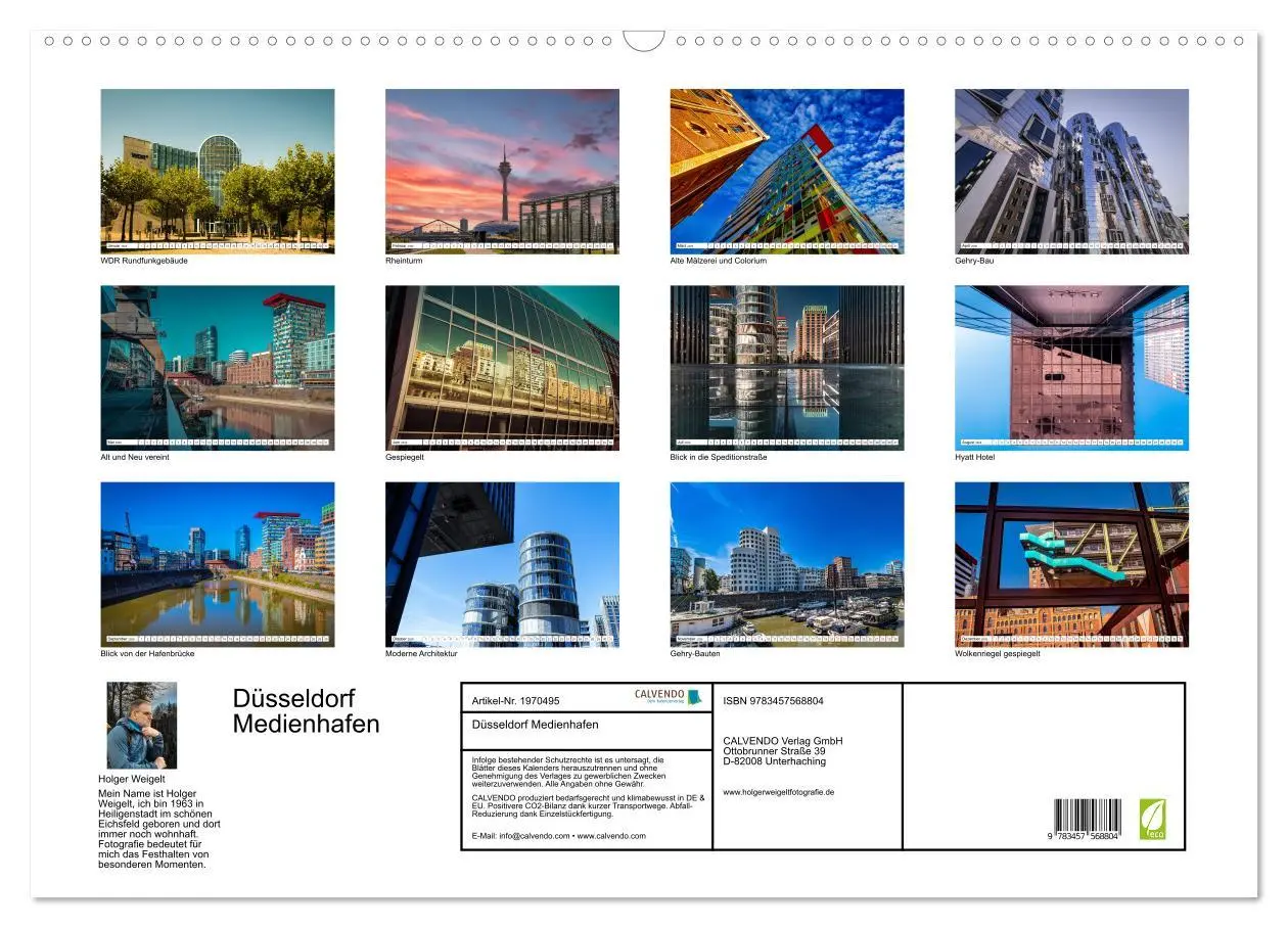 Bild: 9783457568804 | Düsseldorf Medienhafen (Wandkalender 2026 DIN A2 quer), CALVENDO...