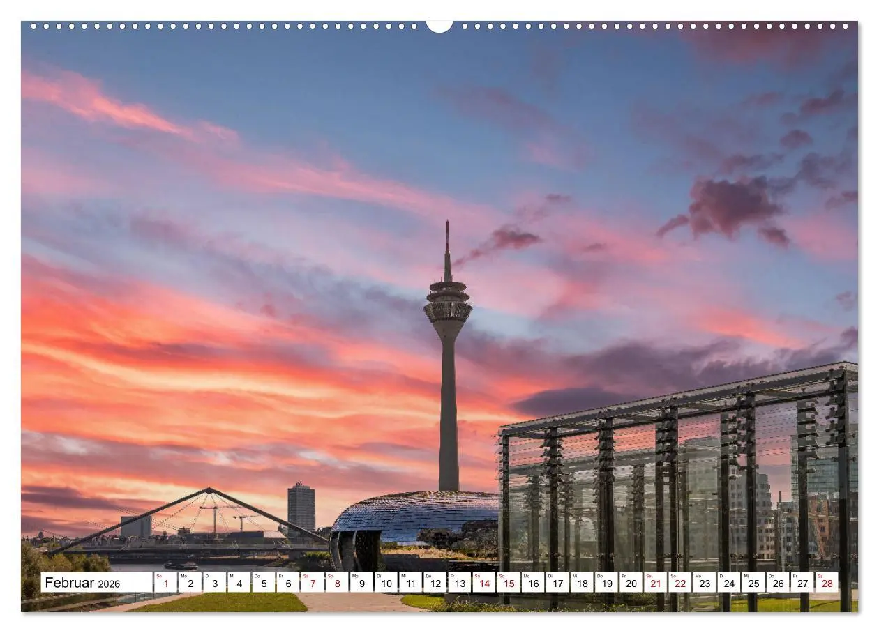 Bild: 9783457568804 | Düsseldorf Medienhafen (Wandkalender 2026 DIN A2 quer), CALVENDO...