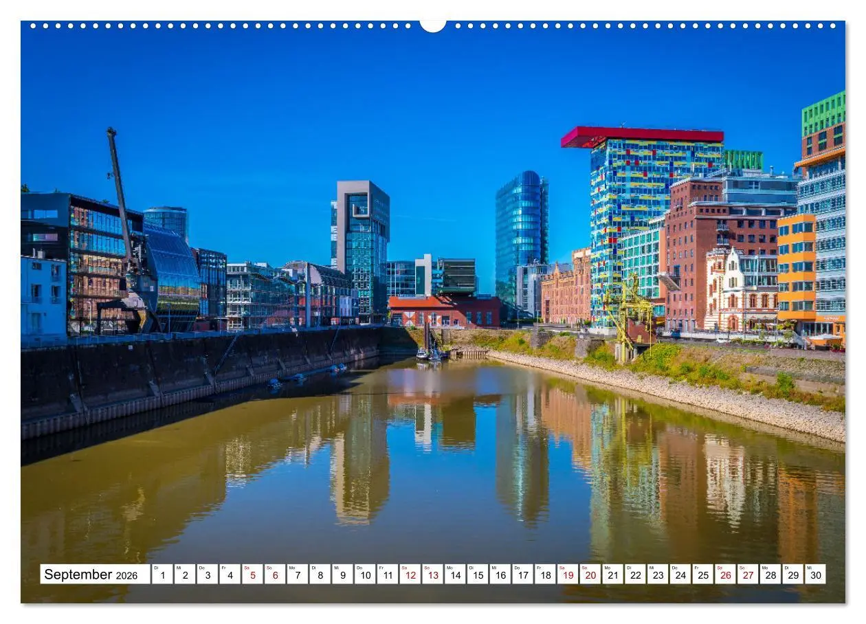 Bild: 9783457568804 | Düsseldorf Medienhafen (Wandkalender 2026 DIN A2 quer), CALVENDO...