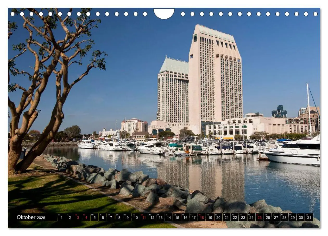 Bild: 9783516108804 | San Diego (Wandkalender 2026 DIN A4 quer), CALVENDO Monatskalender
