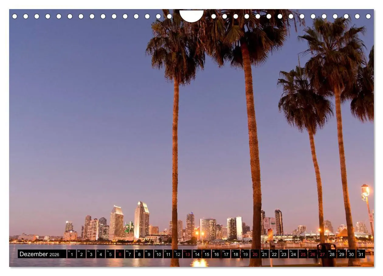 Bild: 9783516108804 | San Diego (Wandkalender 2026 DIN A4 quer), CALVENDO Monatskalender