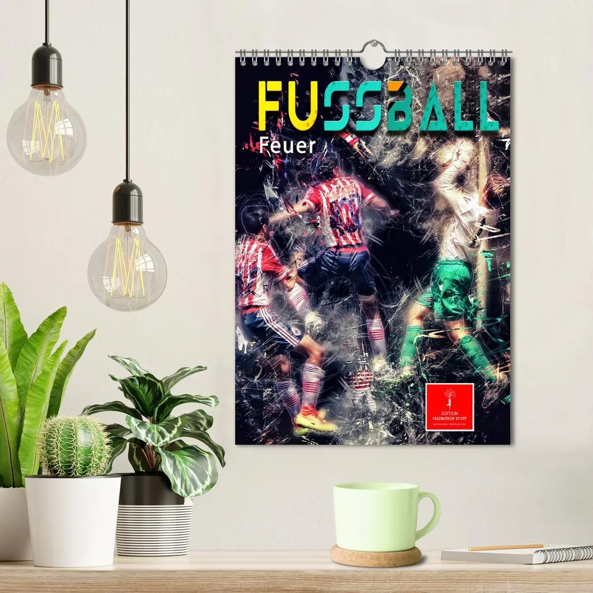 Bild: 9783516348804 | Fußball - Feuer (Wandkalender 2026 DIN A4 hoch), CALVENDO...