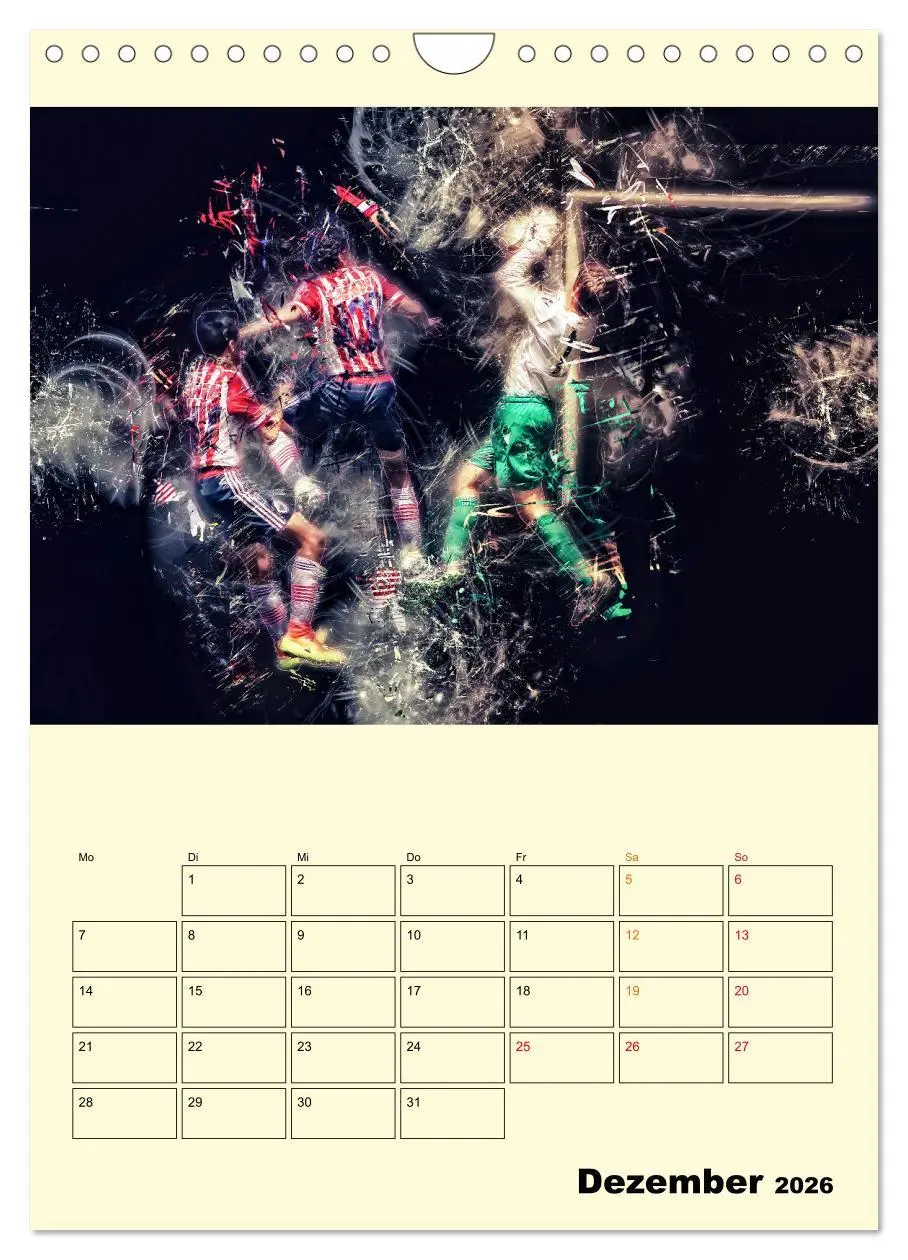 Bild: 9783516348804 | Fußball - Feuer (Wandkalender 2026 DIN A4 hoch), CALVENDO...