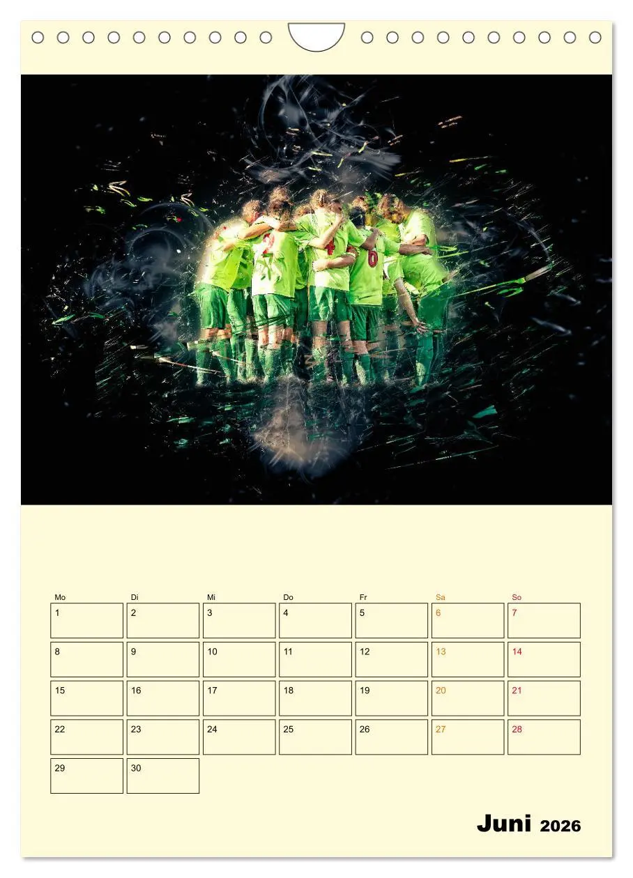 Bild: 9783516348804 | Fußball - Feuer (Wandkalender 2026 DIN A4 hoch), CALVENDO...
