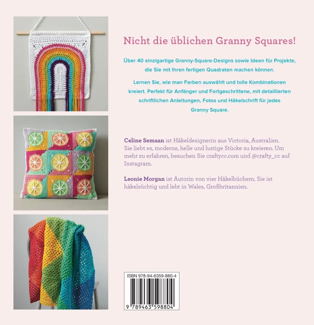 Rückseite: 9789463598804 | Moderne Granny Squares Häkeln | Celine Semann | Taschenbuch | 128 S.