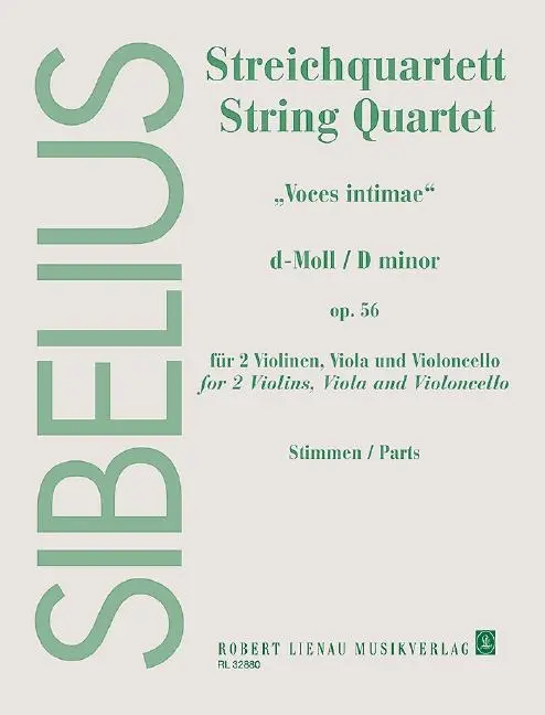 Cover: 9790011328804 | Streichquartett d-Moll | Jean Sibelius | Broschüre | 48 S. | Deutsch