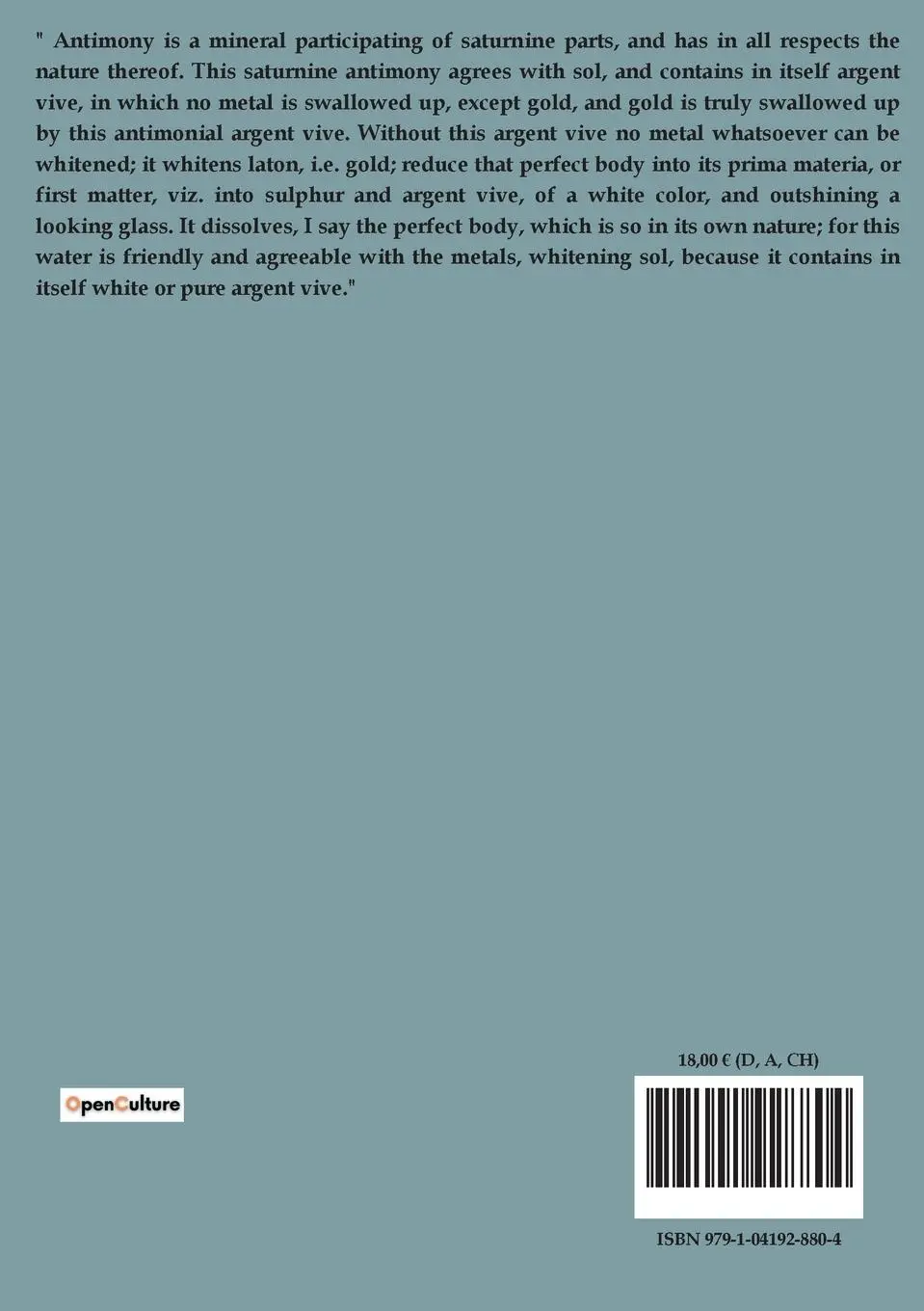 Rückseite: 9791041928804 | The secret book of Arthephius | Arthephius | Taschenbuch | Englisch