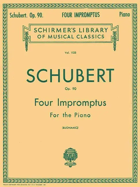 Cover: 73999578904 | 4 Impromptus, Op. 90 | Giuseppe Buonamici | Taschenbuch | Englisch