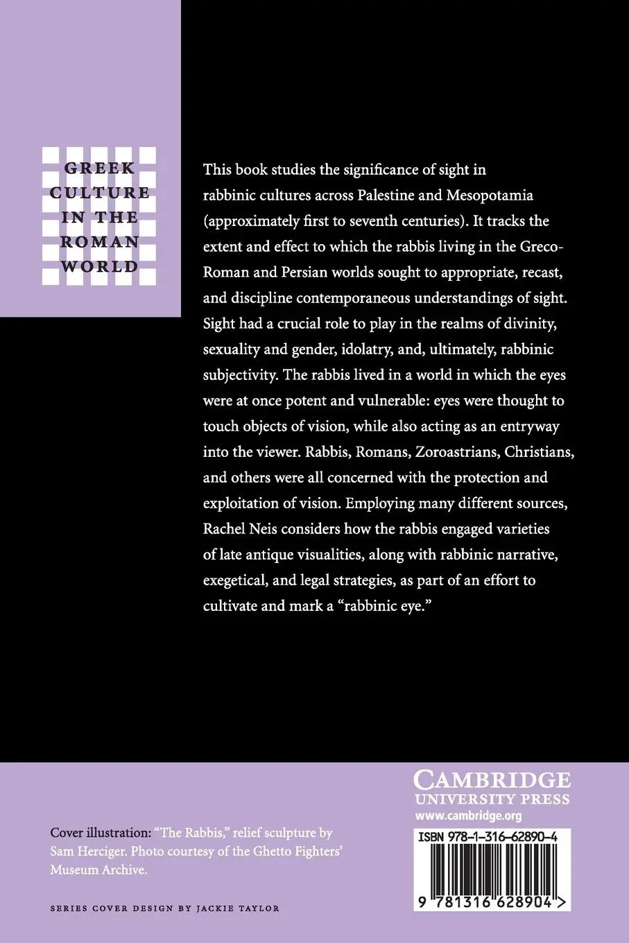 Rückseite: 9781316628904 | The Sense of Sight in Rabbinic Culture | Rachel Neis | Taschenbuch