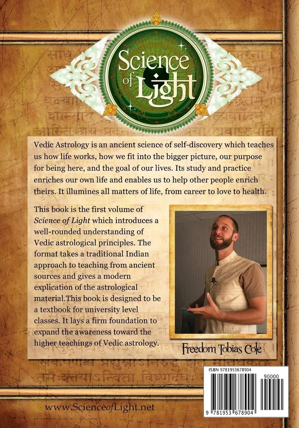 Rückseite: 9781953678904 | Science of Light | An Introduction to Vedic Astrology | Cole | Buch