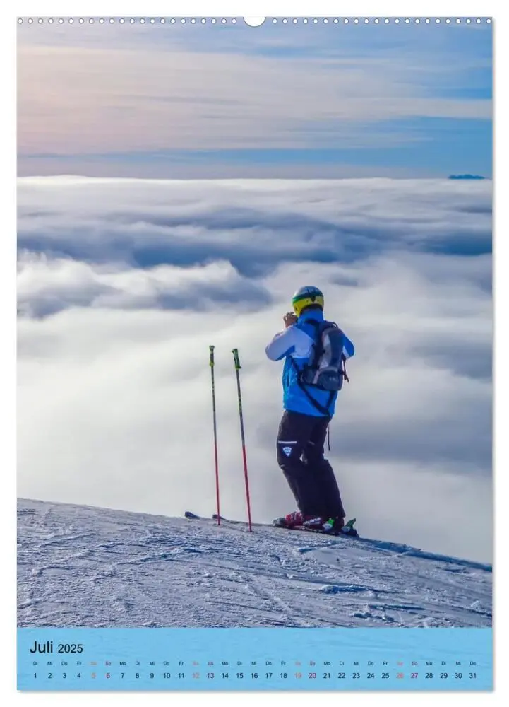Bild: 9783435918904 | Endlich wieder Skifahren (hochwertiger Premium Wandkalender 2025...