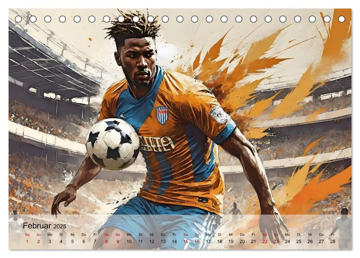 Bild: 9783457178904 | Fußball - Finale (Tischkalender 2025 DIN A5 quer), CALVENDO...