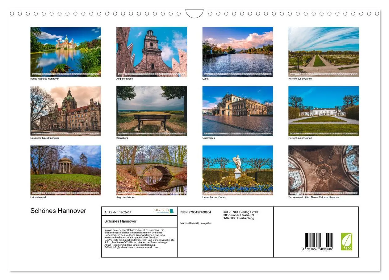 Bild: 9783457488904 | Schönes Hannover (Wandkalender 2026 DIN A3 quer), CALVENDO...