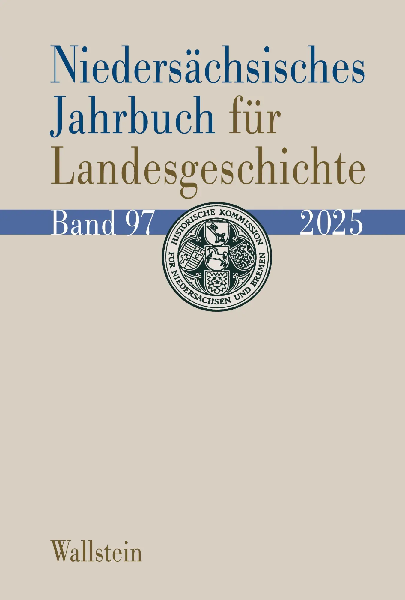 Cover: 9783835358904 | Niedersächsisches Jahrbuch für Landesgeschichte 97/2025 | Kommission