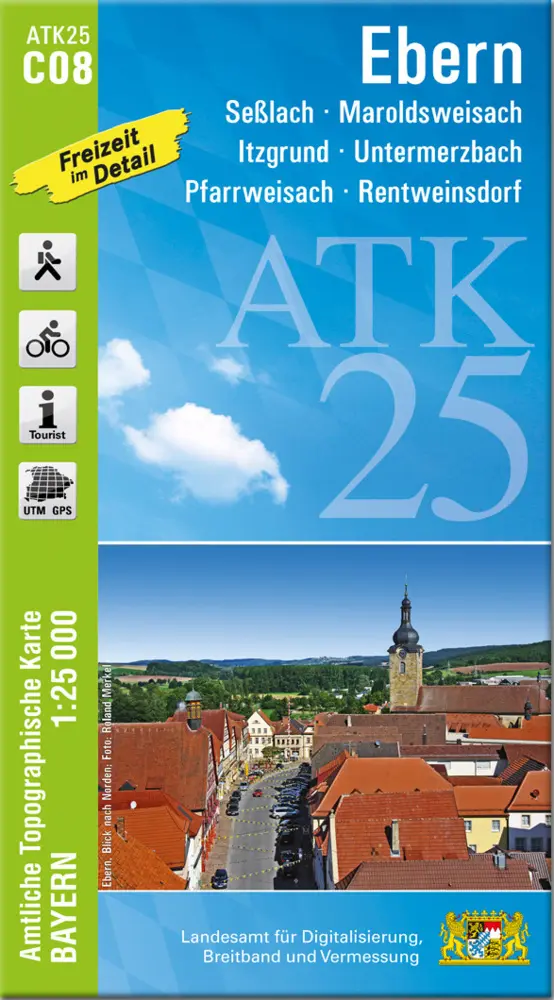 Cover: 9783899338904 | ATK25-C08 Ebern (Amtliche Topographische Karte 1:25000) | (Land-)Karte