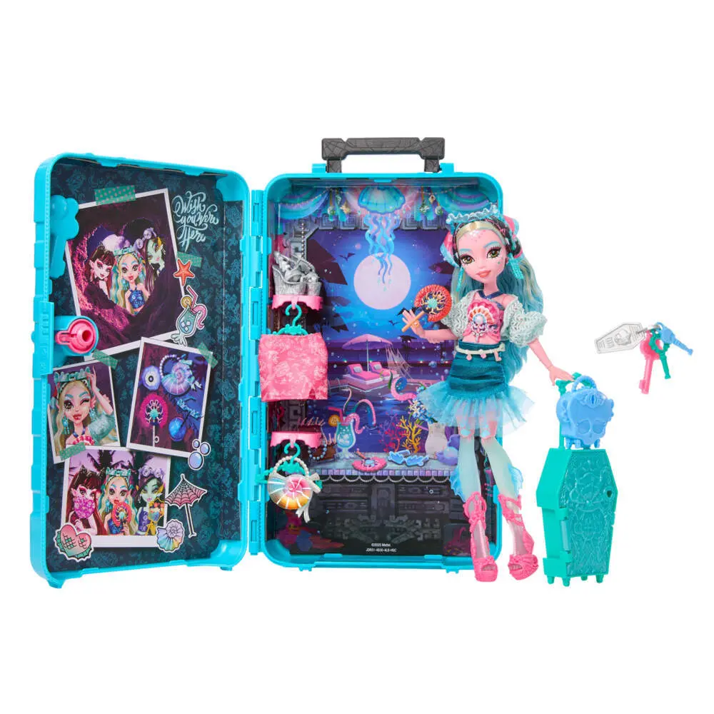 Bild: 194735289004 | Monster High Verborgene Schätze Oase Lagoona | Offene Verpackung