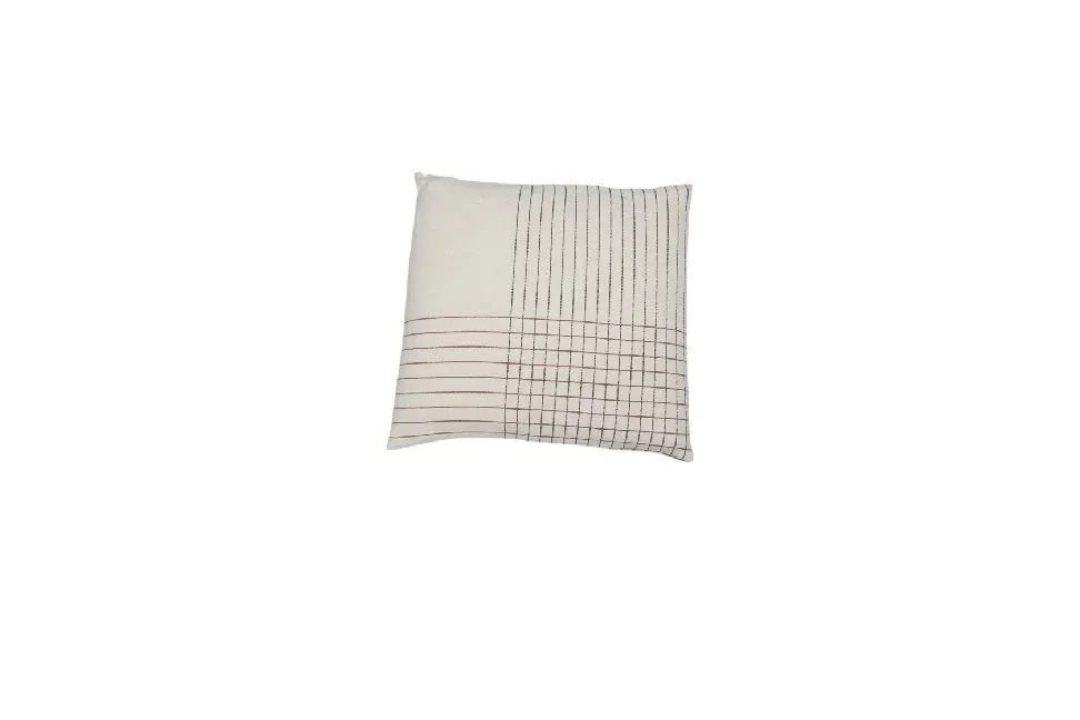 Fussenegger Schmusekissenhülle "Karo" - rohweiß - 60/60 cm