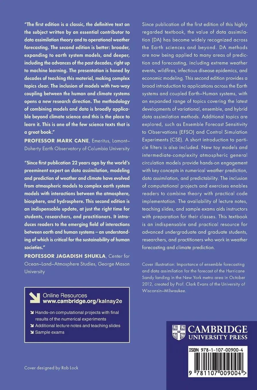 Rückseite: 9781107009004 | Earth System Modeling, Data Assimilation and Predictability | Buch